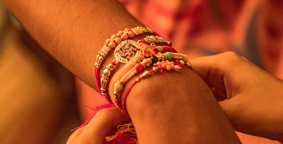 Raksha Bandhan is a Hindu festival that celebrates the love and duty between brothers and sisters.